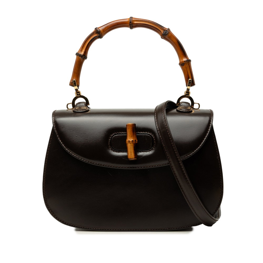 Pre-Loved Gucci Small Calfskin Bamboo Night